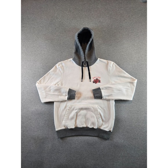 Sullen Art Collective Hoodie Mens S Ivory Native Roses Defend Love Sweatshirt - Picture 2 of 10